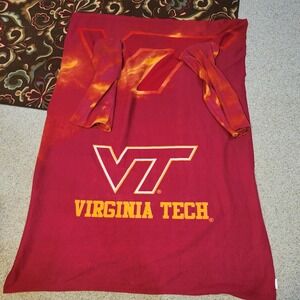 Virginia Tech Hokie 48"X70" Fleese Blanket w/ sleeves